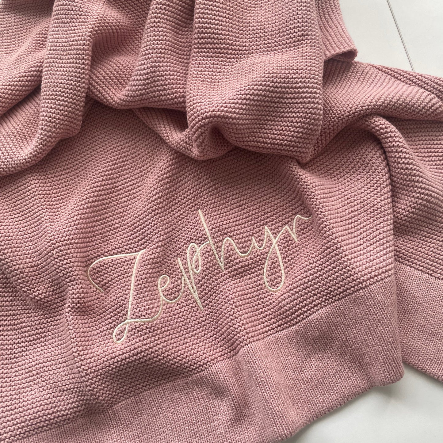 PRE ORDER//Personalised Blanket Rose Pink