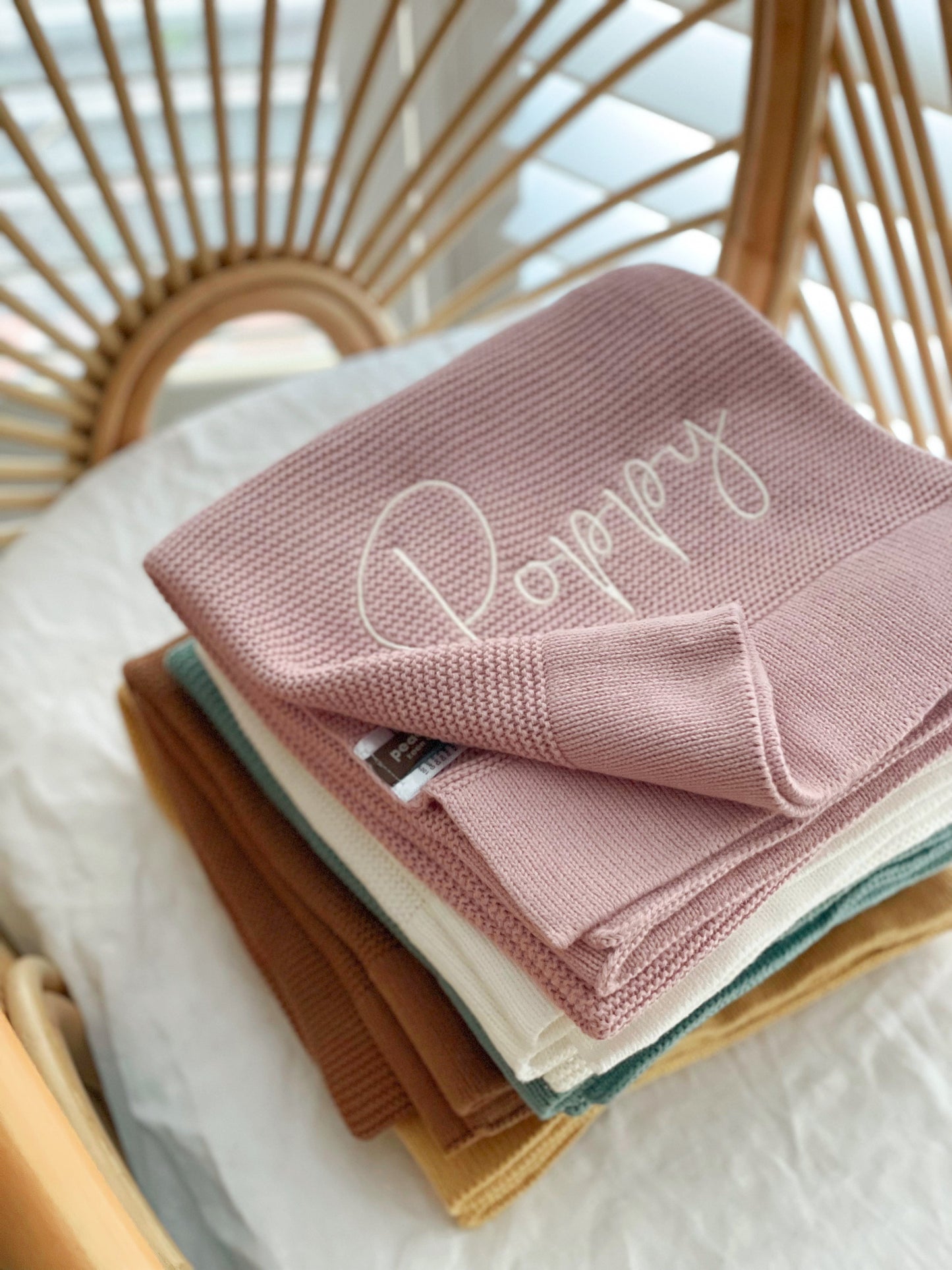 PRE ORDER//Personalised Blanket Rose Pink