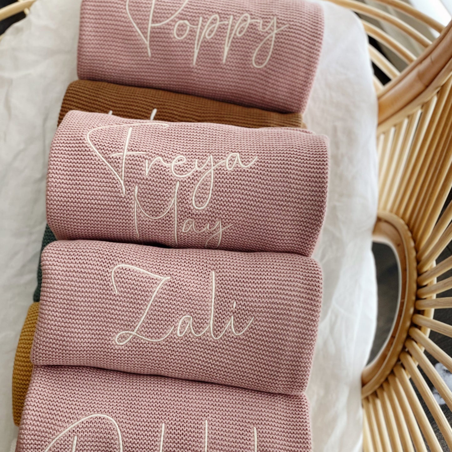 PRE ORDER//Personalised Blanket Rose Pink