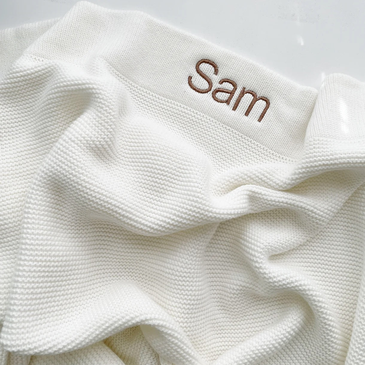 Personalised Blanket Milk White