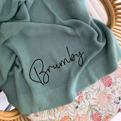 PRE ORDER//Personalised Blanket - Seamist