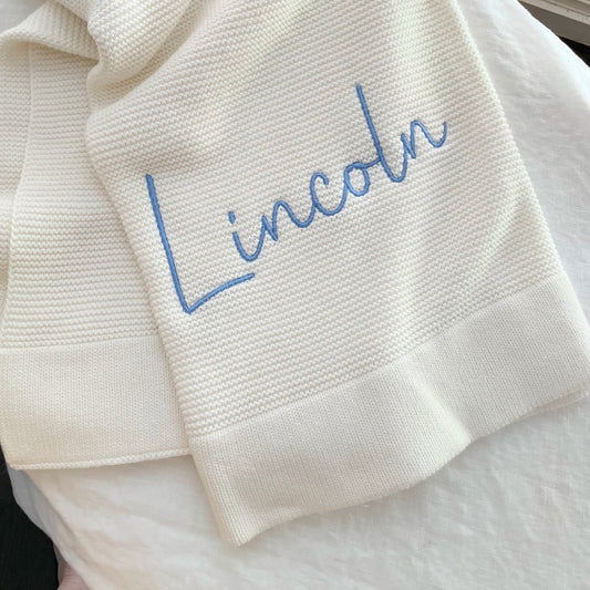 Personalised Blanket Milk White