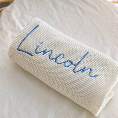 Personalised Blanket Milk White