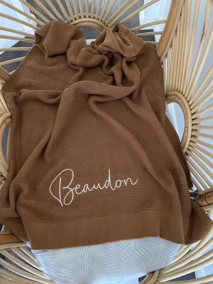 Personalised Blanket Cocoa