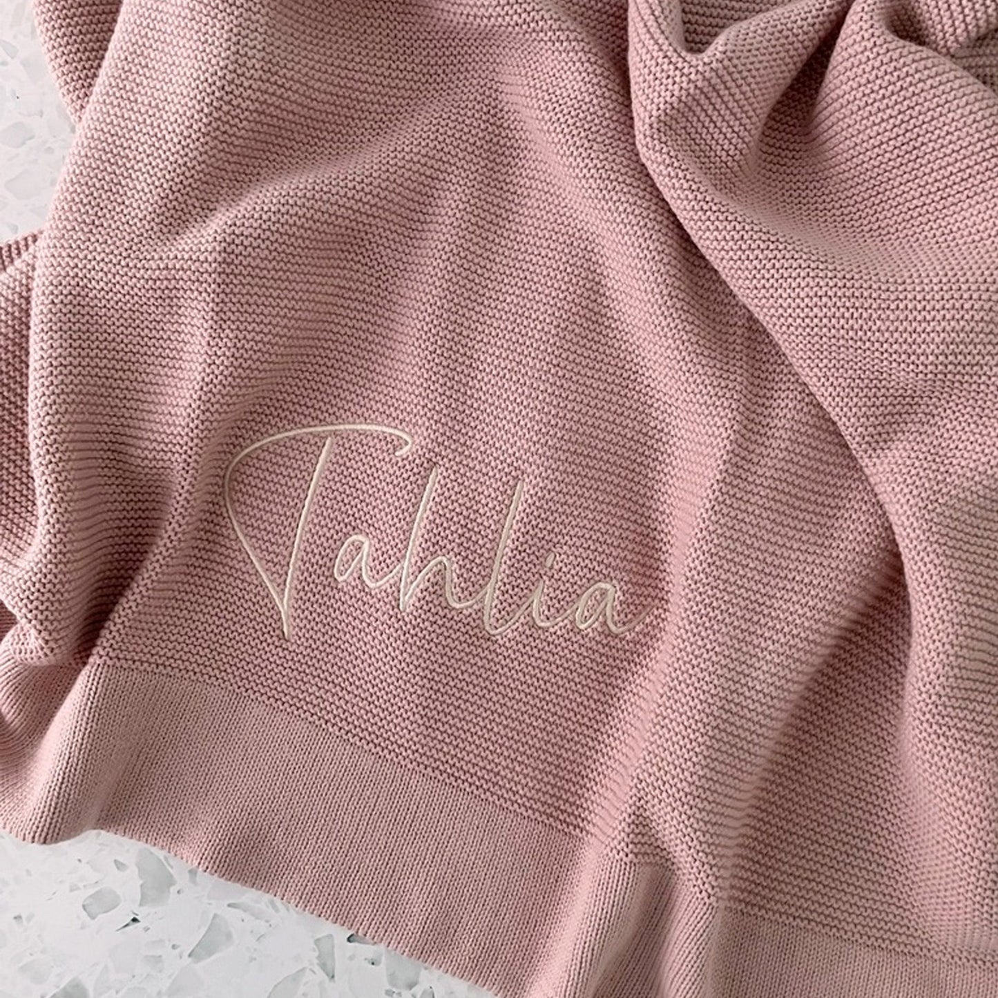 PRE ORDER//Personalised Blanket Rose Pink